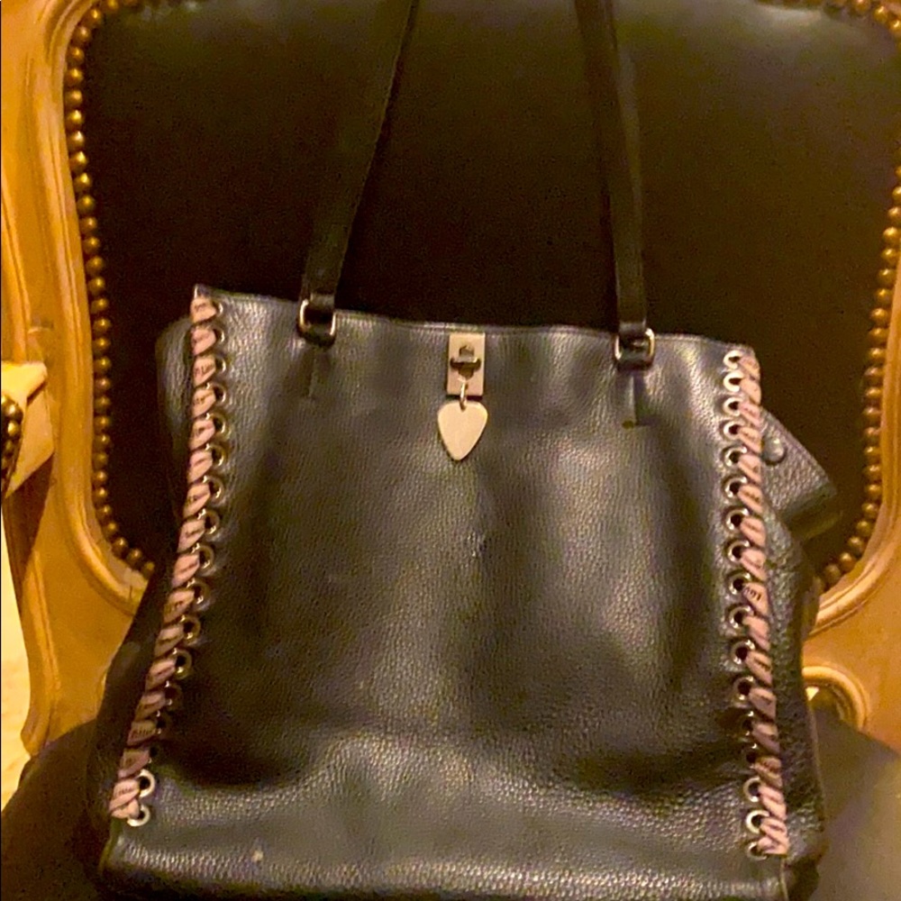 Black Leather Handbag Rebbeca Minkoff